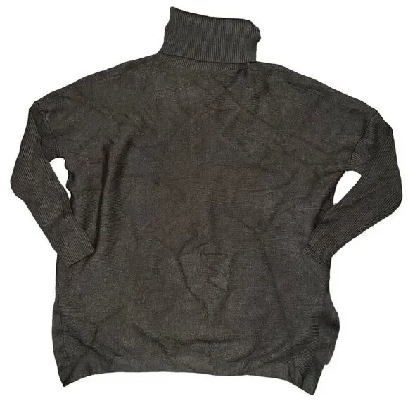 LILLUSORY Green Turtleneck Oversized Sweater Size XL - Picture 3 of 9